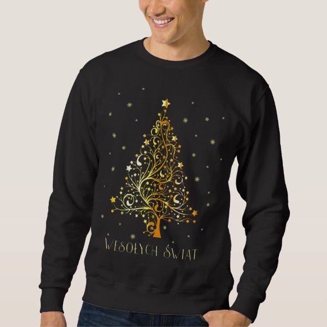 Polish Christmas Tree Poland Decoration Ornament S Sweatshirt (Front)