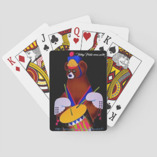 "Polish circus poster" Poker Cards