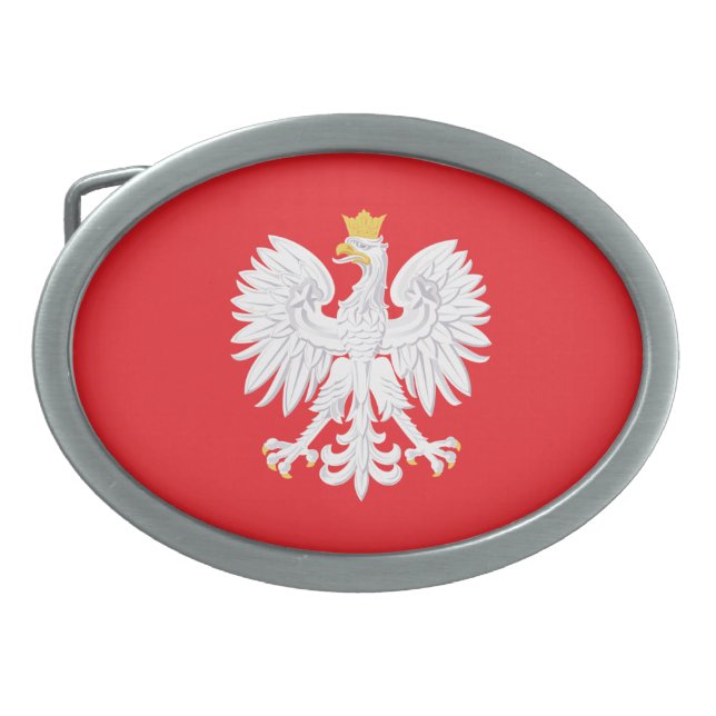 Polish Coast Of Arms Belt Buckle (Front)