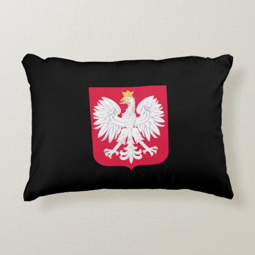 Polish coat of arms accent pillow
