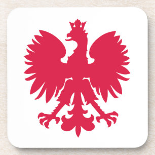 Polish Coat of Arms Eagle Beverage Coaster