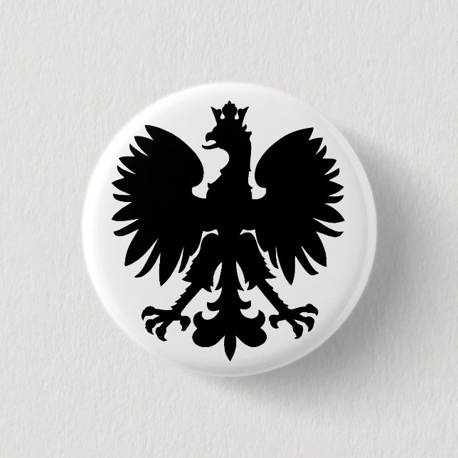 Polish Coat of Arms Eagle Button (Front)