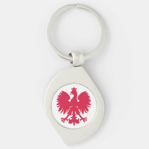 Polish Coat of Arms Eagle Keychain