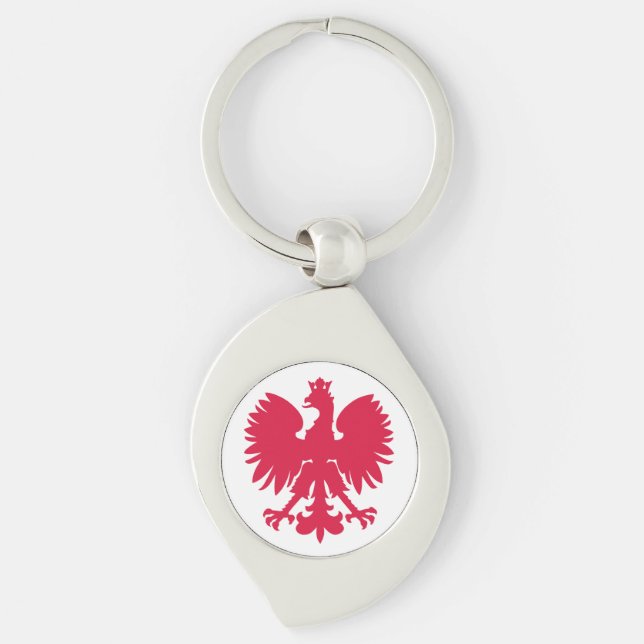 Polish Coat of Arms Eagle Keychain (Front)