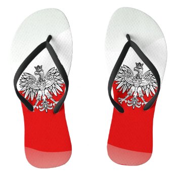 Polish Coat Of Arms Flip Flops by Pir1900 at Zazzle