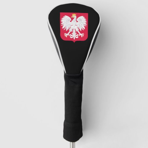 Polish coat of arms golf head cover