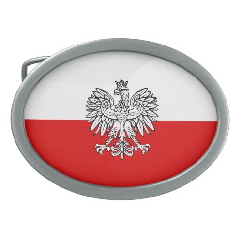 Polish Coat of arms Oval Belt Buckle
