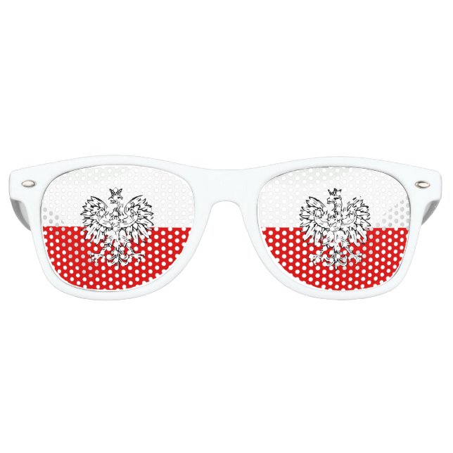 Polish Coat of arms Retro Sunglasses (Front)