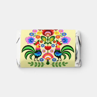 Polish design flowers. hershey's miniatures