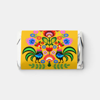 Polish design flowers. hershey's miniatures