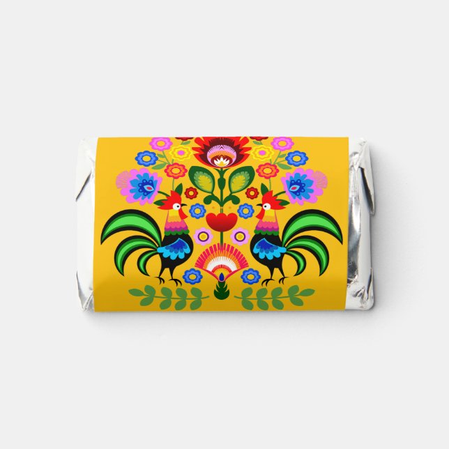Polish design flowers. hershey's miniatures (Front)