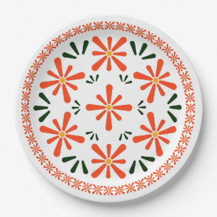 Polish design of traditional ceramics. paper plates