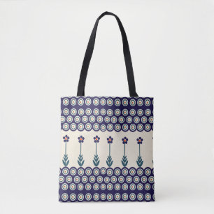 Polish design of traditional ceramics tote bag