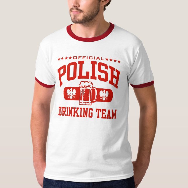 polish drinking team T-Shirt (Front)