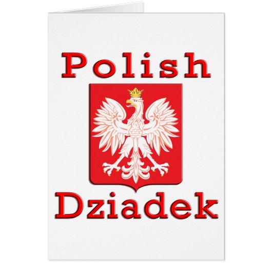 Polish Dziadek Eagle Cards (Front)