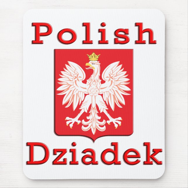 Polish Dziadek Eagle Mouse Pad (Front)