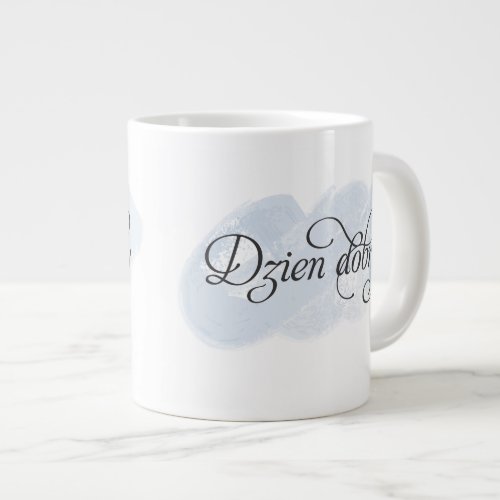 Polish _ Dzien dobry Large Coffee Mug