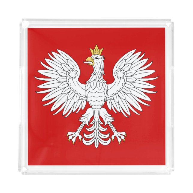 Polish Eagle Acrylic Tray (Front)