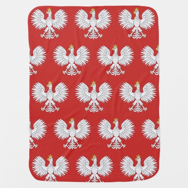 Polish Eagle Baby Blanket (Front)