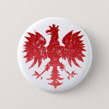 Polish Eagle Button by clonecire at Zazzle
