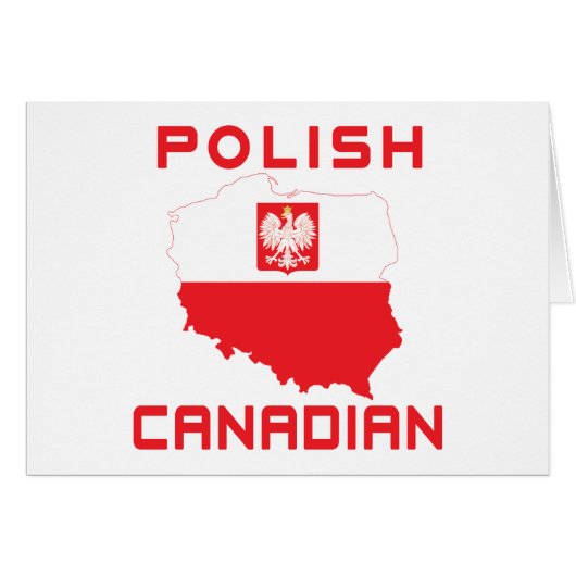 Polish Eagle Canadian Map Cards (Front Horizontal)