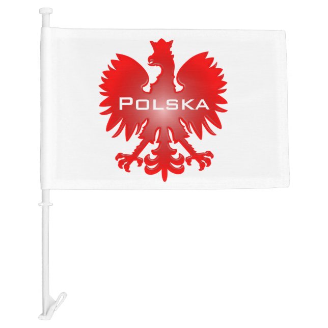 Polish Eagle Car Flag (Front)