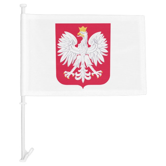 Polish Eagle Car Flag (Front)
