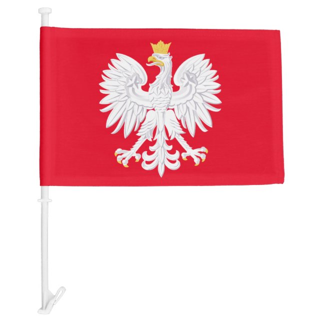 Polish Eagle Car Flag (Front)