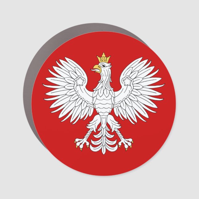 Polish Eagle Car Magnet (Front)