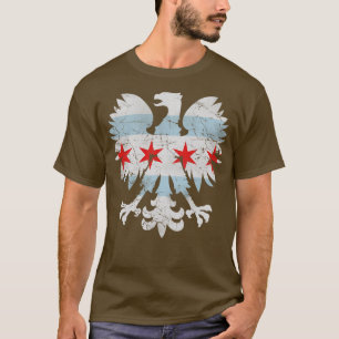 Polish Eagle Chicago Flag T-Shirt