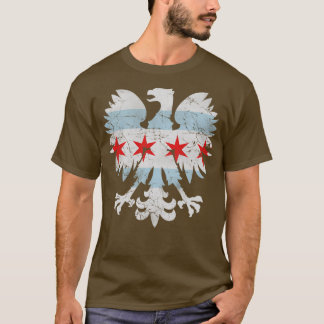 Polish Eagle Chicago Flag T-Shirt
