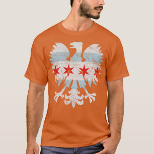 Polish Eagle Chicago Flag T-Shirt