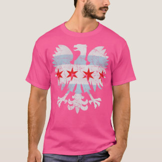 Polish Eagle Chicago Flag T-Shirt