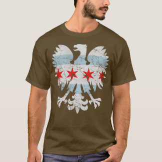 Polish Eagle Chicago Flag T-Shirt