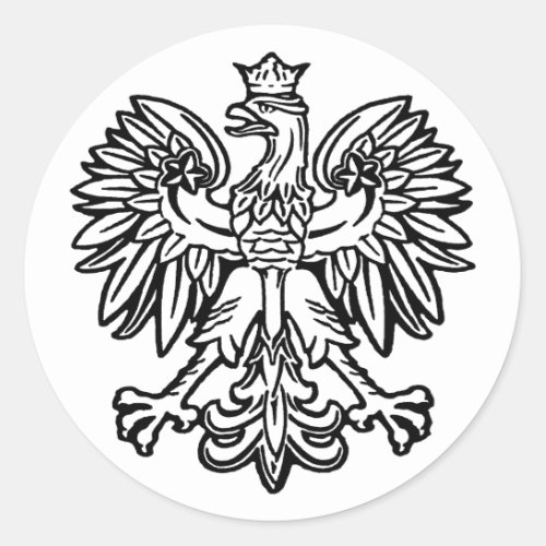 Polish Eagle Classic Round Sticker