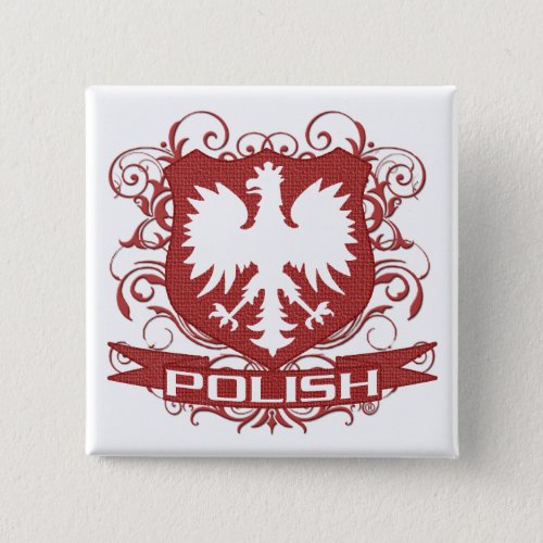 Polish Eagle Crest button