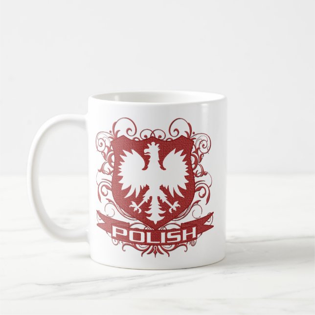 Polish Eagle Crest Coffee Mug (Left)