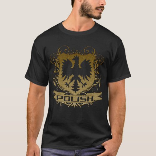 Polish Eagle Crest Gold t shirt