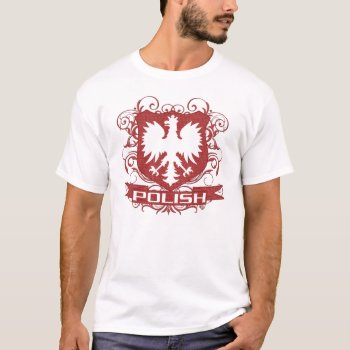 Polish Eagle Crest T-shirt by clonecire at Zazzle
