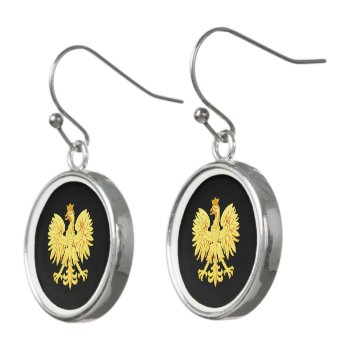 Polish Eagle Earrings by maxiharmony at Zazzle