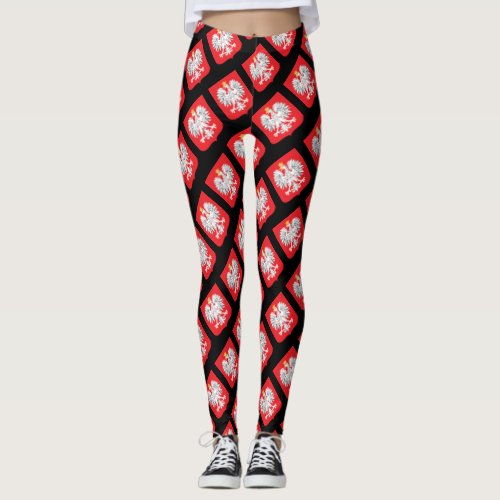 Polish Eagle Flag Leggings