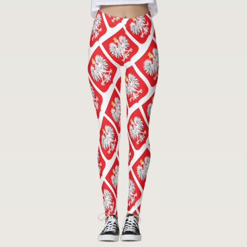 Polish Eagle Flag Leggings