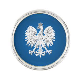 Polish eagle lapel pin
