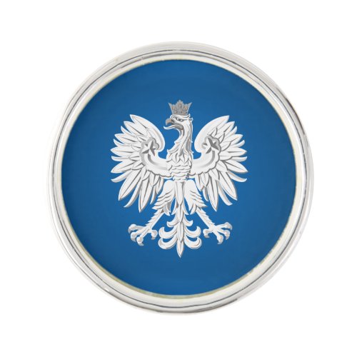 Polish eagle lapel pin