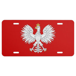 Polish Eagle License Plate