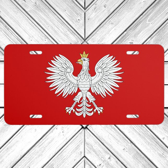 Polish Eagle License Plate (Polish Eagle License Plate on Garage Door)