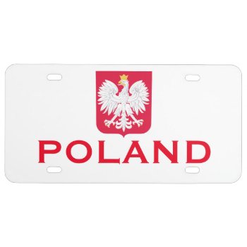 Polish Eagle License Plate Frame by Azorean at Zazzle