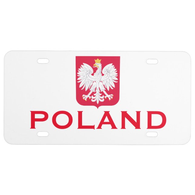 Polish Eagle License Plate Frame (Front)