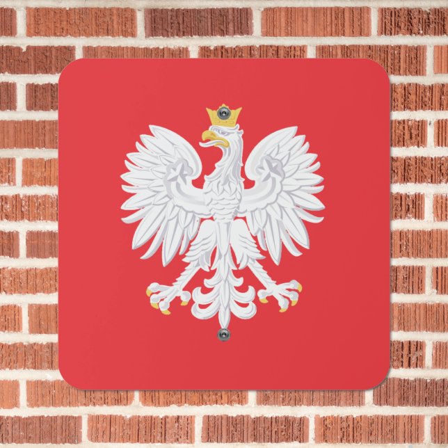Polish Eagle Metal Sign (In Situ(Brick))