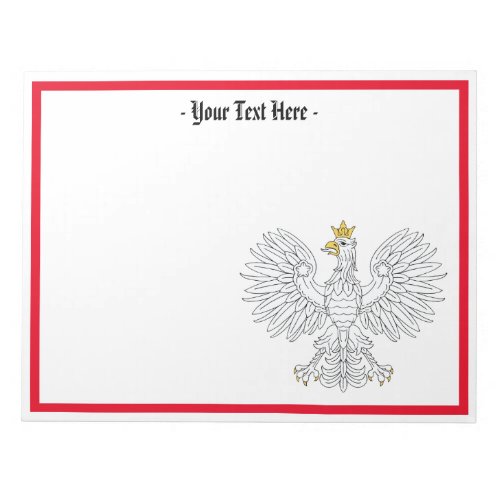 Polish Eagle Notepad